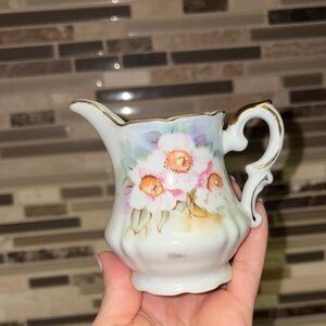 Lefton Vintage Magnolia pattern Creamer Dish